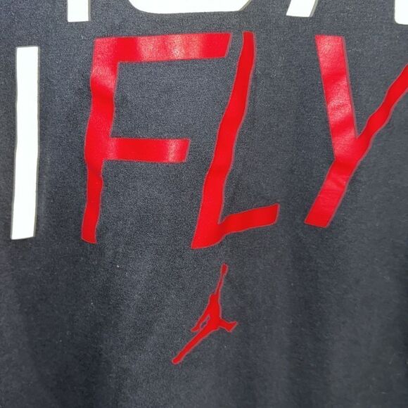Black Michael Jordan you run I Fly Swingman Nike Basketball T tee shirt 4XL slim - Picture 2 of 3
